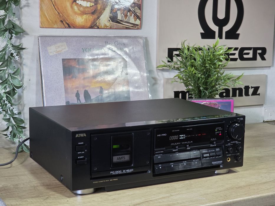 Casetofon deck AIWA AD-F800,dual capstan, 3 head, calibrare banda,hifi