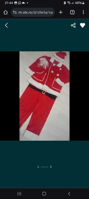 Vand Costum Mos Craciun