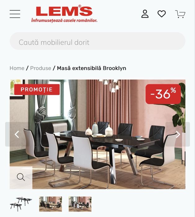 Vand masa extensibila Lems