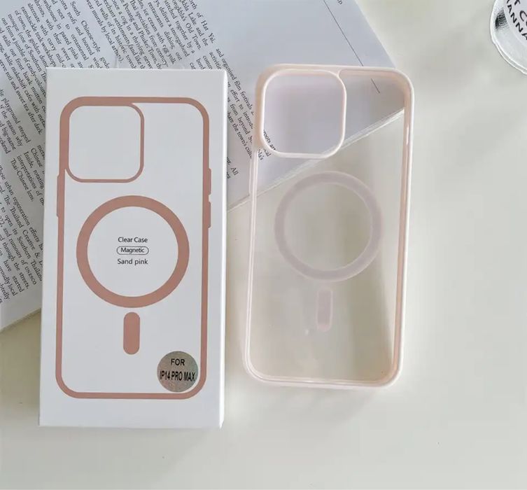 Iphone 14/15/16E/Pro/Max/Plus Husa Rama Silicon Plexi Glass Magsafe