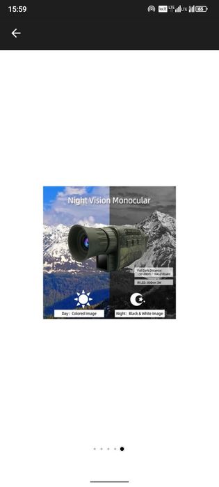 Camera foto vedere nocturna 4K 36MP zoom 5X lentila 25mm negru 15x4.6x7cm