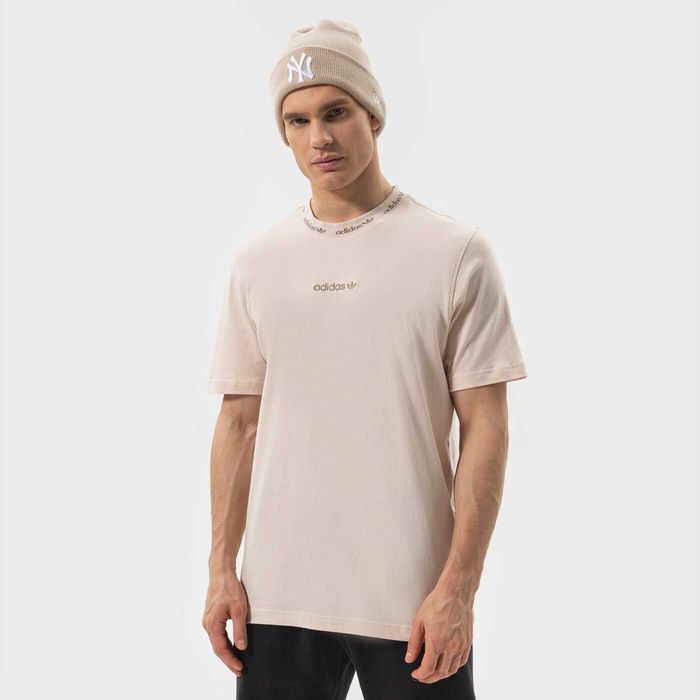 Адидас Adidas Originals Trefoil Liner  мъжка бежова тениска размер L
