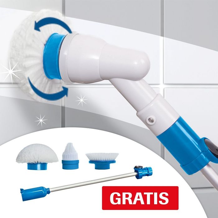 Perie electrica cu acumulator pentru curatat casnic, 3 perii