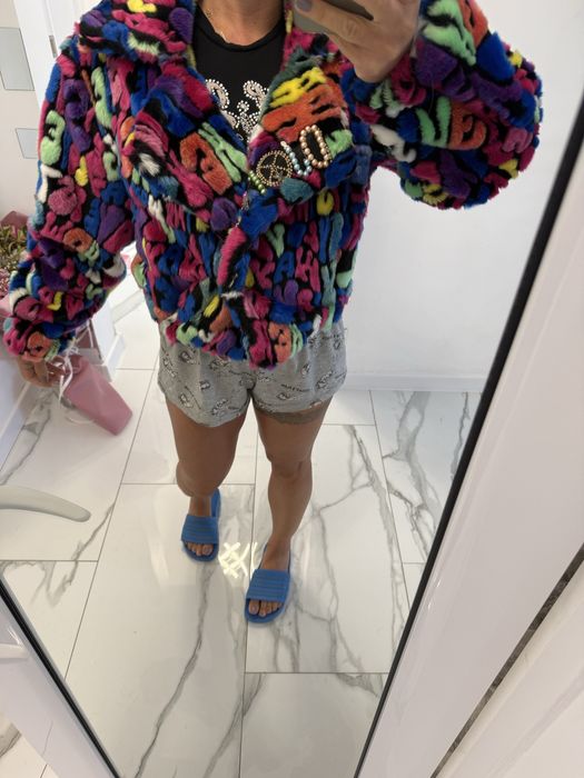 Зимно палто в червен цвят