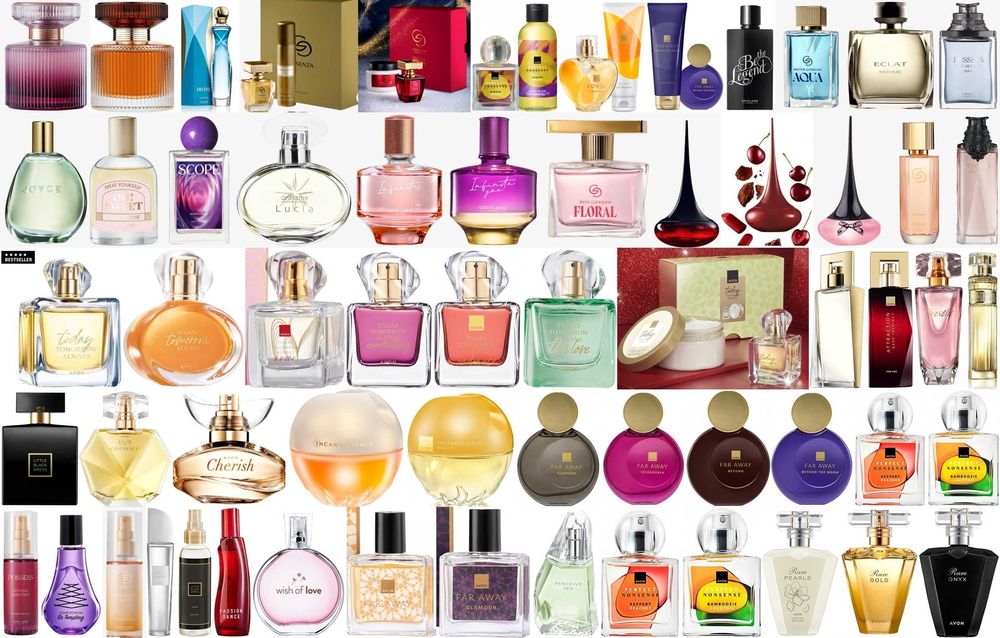 Налични парфюми, тоалетни води  от Avon, Oriflame
