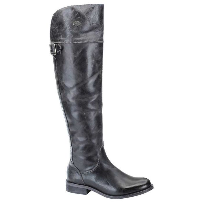 %ПРОМО%до 31.01!HARLEY DAVIDSON № 35/36 – Дамски ботуши от ест. кожа "