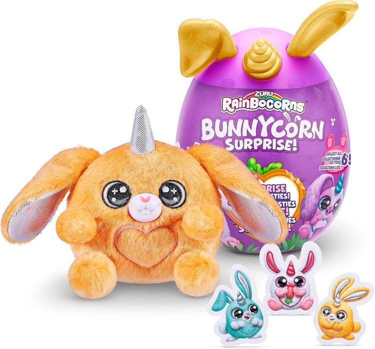 Плюшена играчка Зайче Bon Bon с изненади Zuru Rainbocorns
