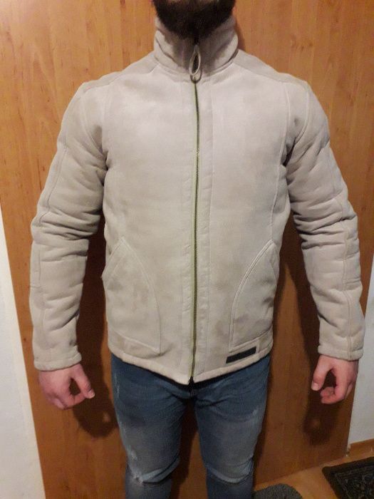 Geaca imblanita de iarna - tip cojoc - material fin si calduros