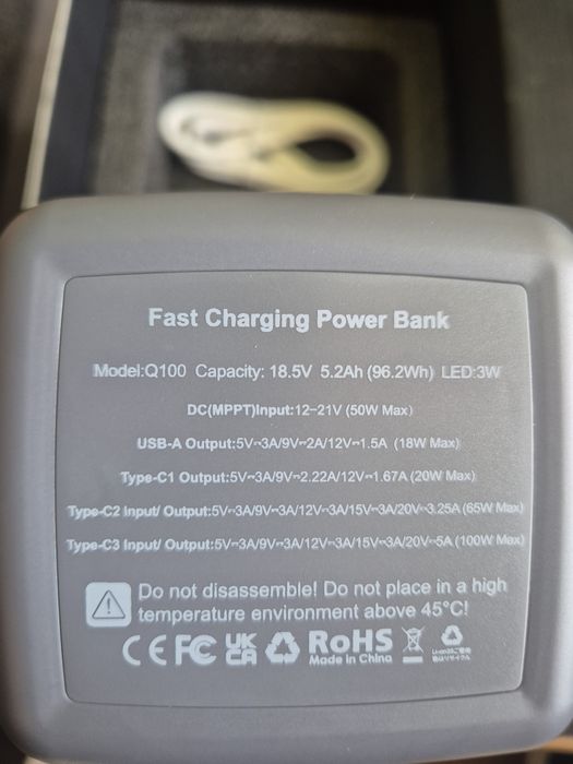 Baterie externa 100w Fast Charge 26000mAh