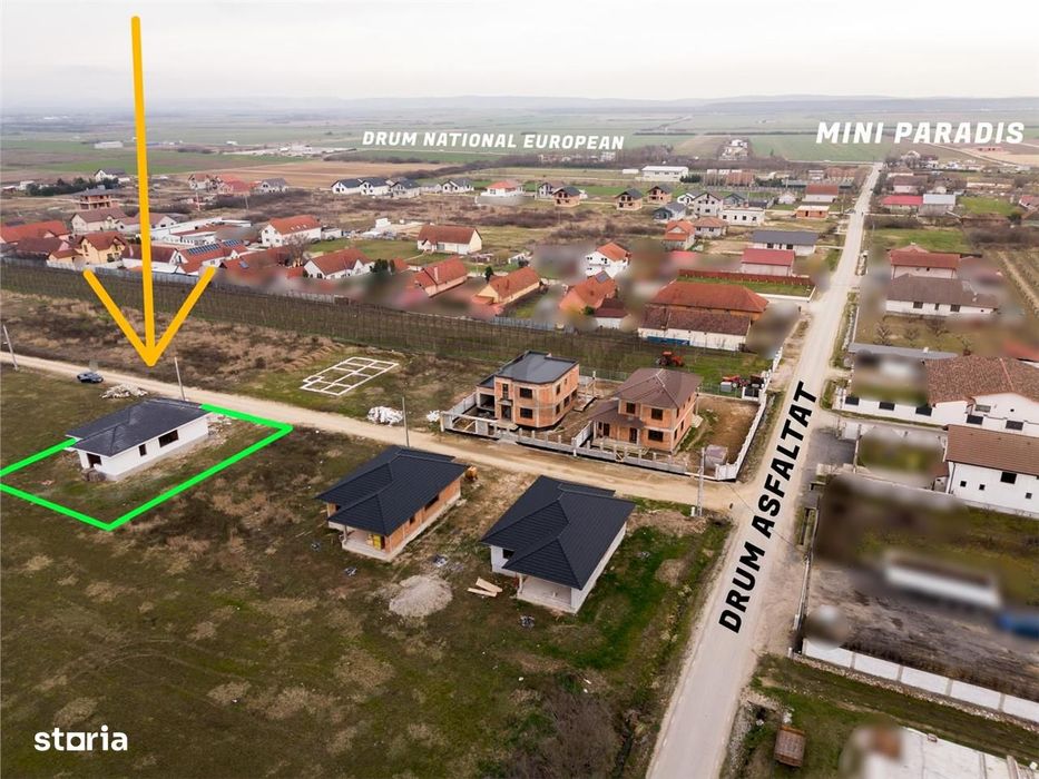 RECO Casa la rosu - 3 dormitoare, plan parter 120 mp utili - Osorhei