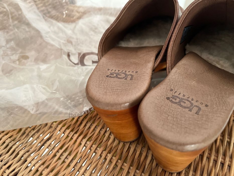 UGG / сабо / kафяво, ест. кожа