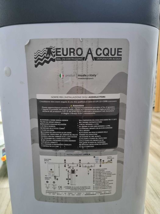 Statie de dedurizare a apei EUROACQUE -  Noua ( 2 buc )