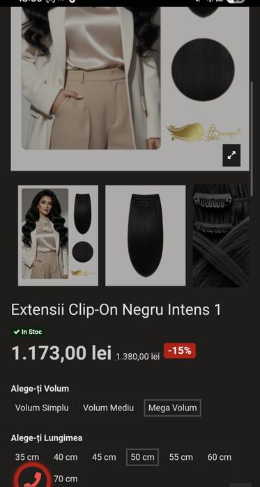 Extensii Bueno Bia Clip-on ,negru intens 1