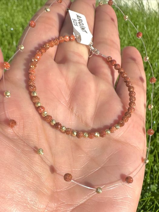 Set colier si bratara accesorii argint