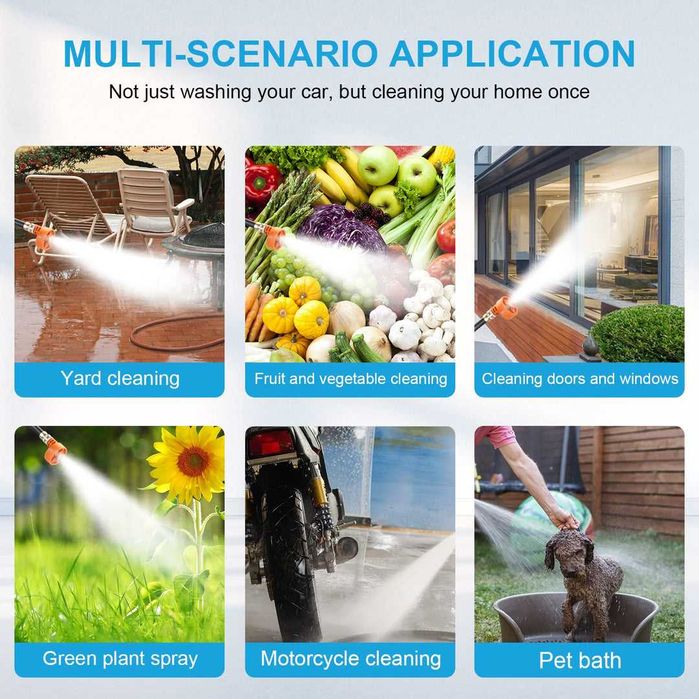 Pistol de spalat cu presiune cu acumulator - 700 psi/32V