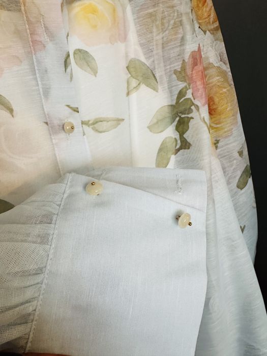 Сет лен и памук тъмно син светло син