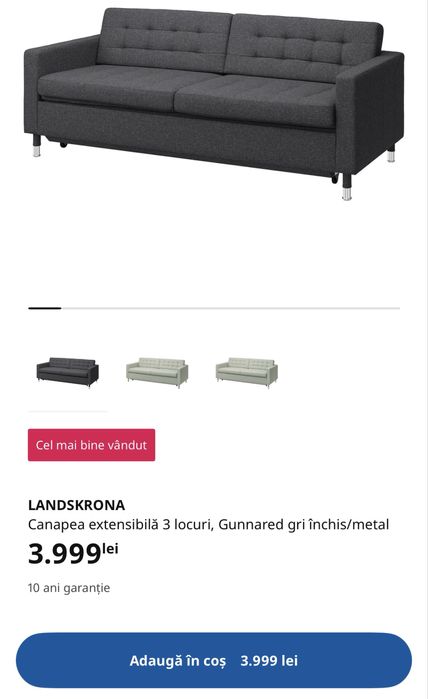 Canapea Ikea 2 locuri