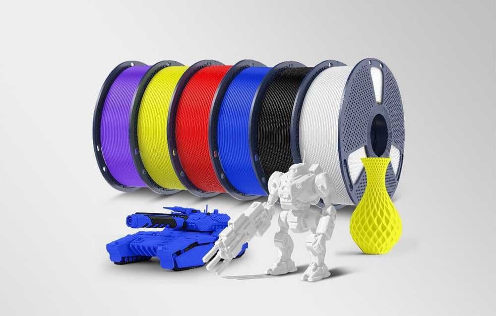 Filament de matase Sunlu PLA+ (culoare alama)