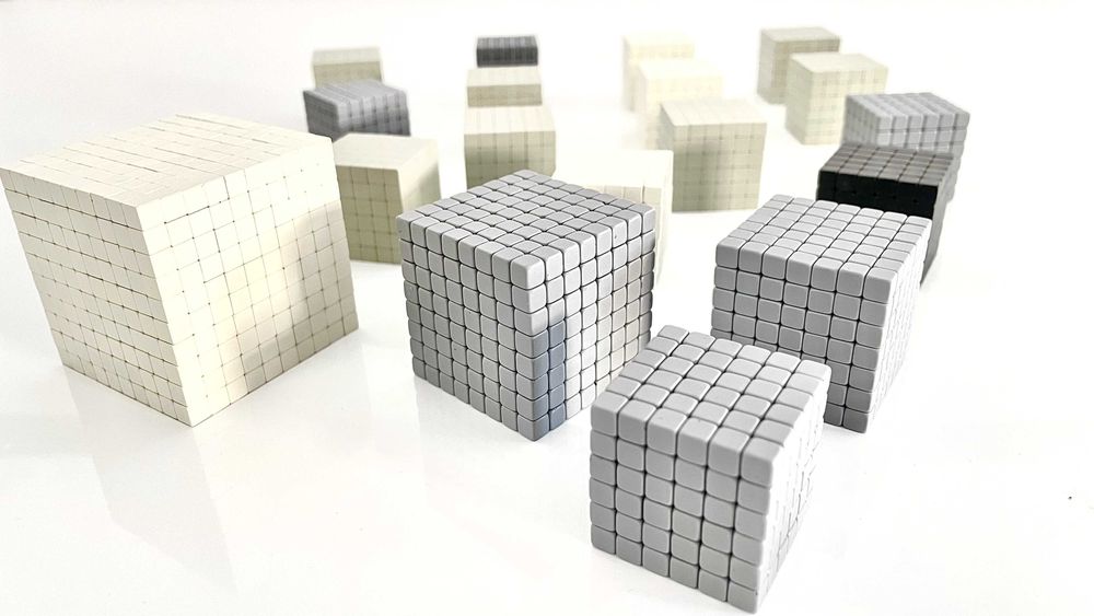 Magneti cubici 5x5x5mm N35 neodim epoxy