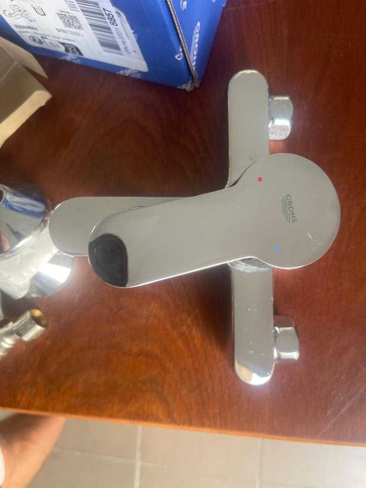 Grohe BauEdge - Baterie cadă, monocomandă, crom 23334000