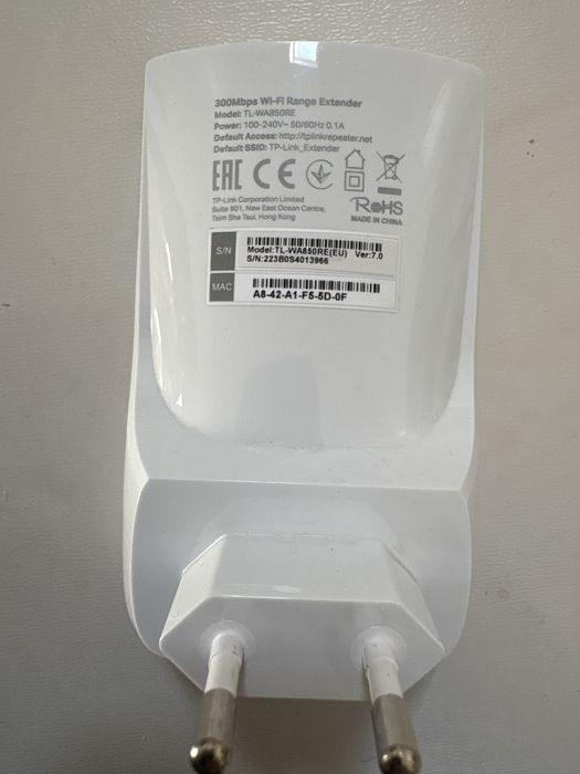Tp Link Range Extender TL-WA850RE, perfect functional