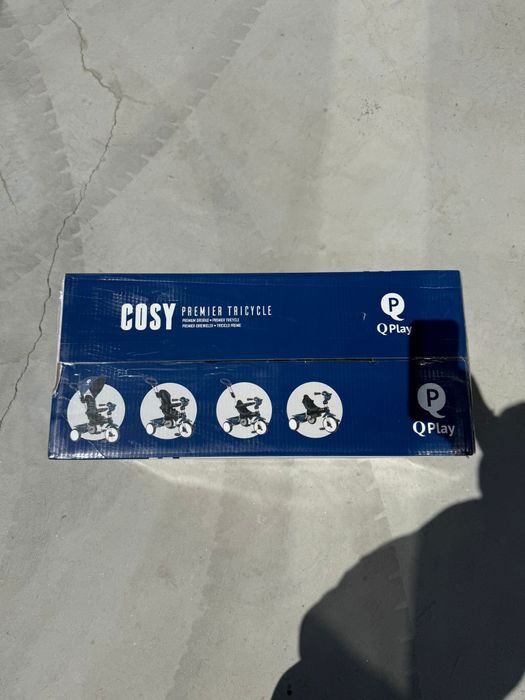 Tricicleta pliabila Qplay Cosy Premier Blue Sigilata