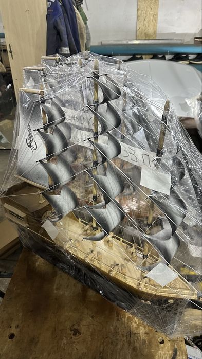 Кеме макеті сатылады Қолөнер қолдан жасалған