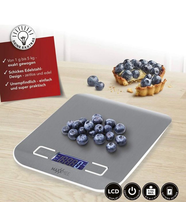 Кухненска везна MAXXMEE – до 5 кг, метална, много точна , Немска