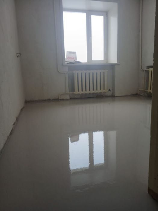 стяжка, наливной пол, ламинат