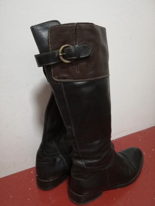 Cizme piele negru maro 37