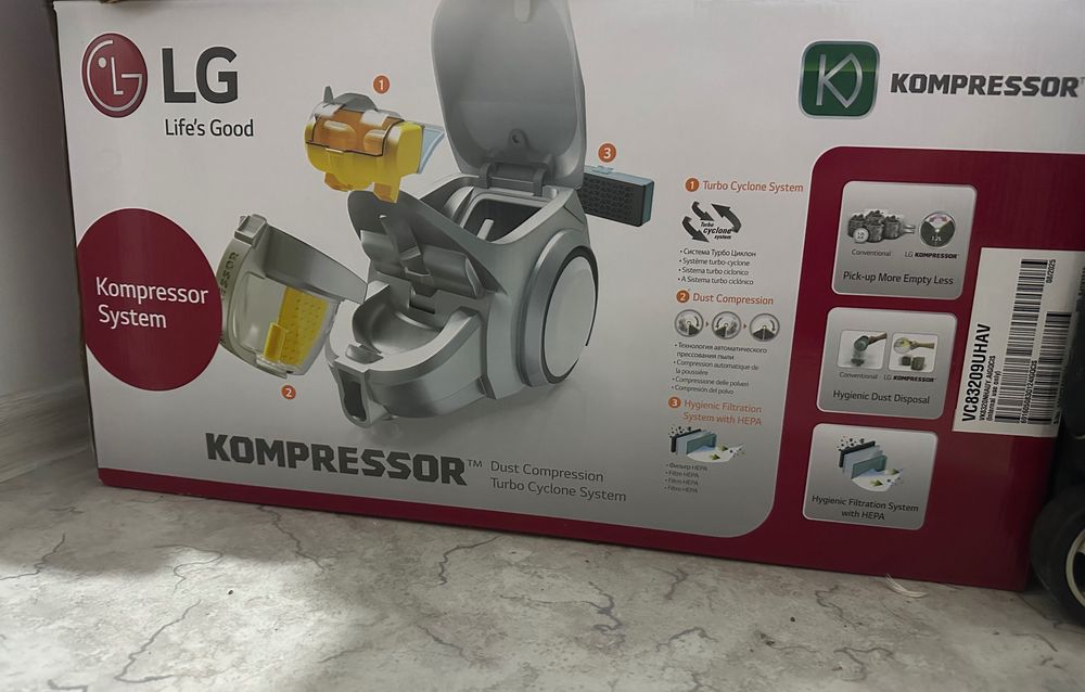 Пылесос LG Kompressor VC83209UHAV (2000W) с коробкой