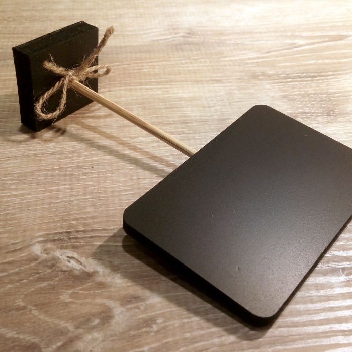 Табличка-ценник черная, меловая