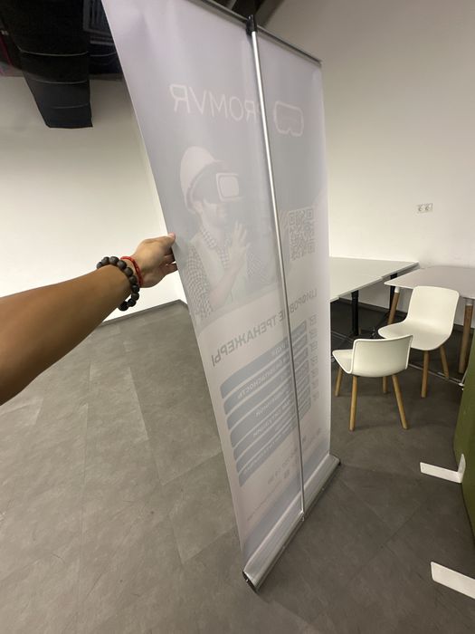 Роллап (Roll-up) рекламный баннер, 80×200