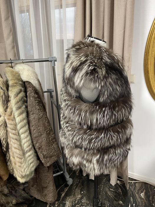 Blana naturala vulpe argintie