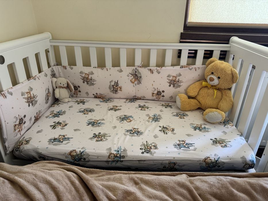 Patut bebe cu salteluta 120x60