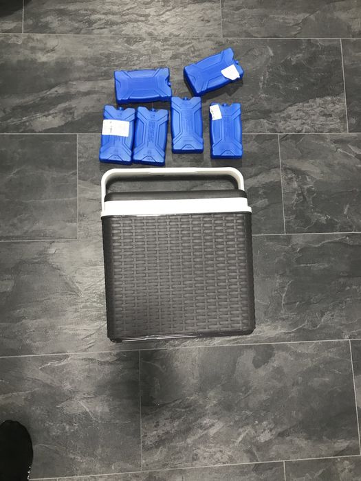 Голяма  ретанова хладилна кутия / чанта