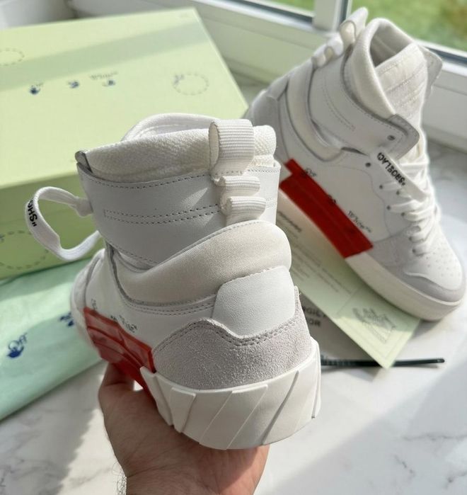 Adidasi OFF-White Court High Full Box