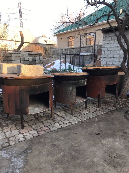 Казан ошак, титан, прокат посуда, столы-стулья