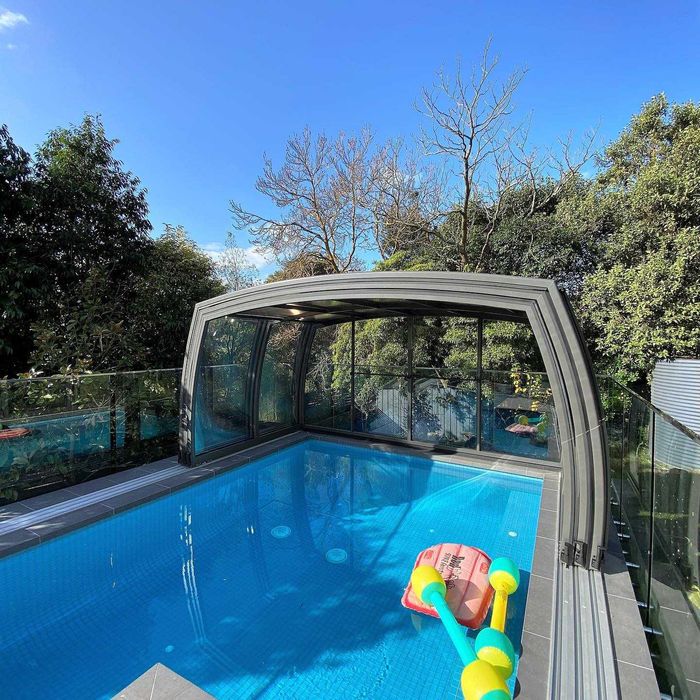 Раздвижной павильон для бассейна