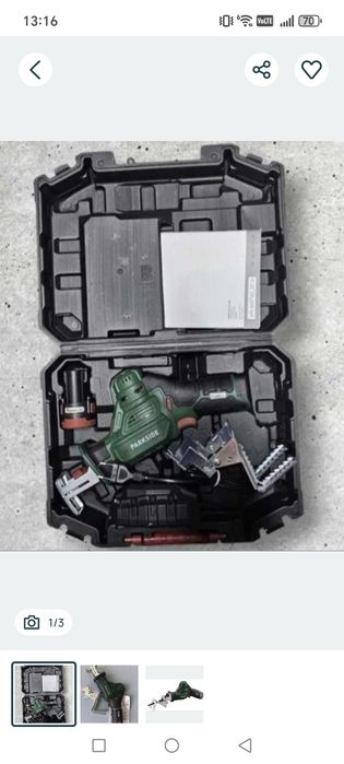 Bormașină Parkside acumulator și incarcator