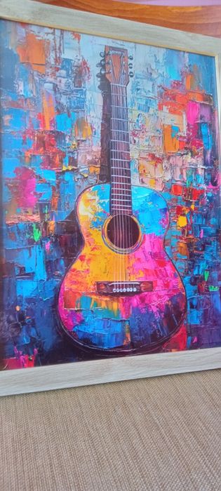 Изкуство с Весела Котка на Платно -Ретро Постер 30см./40 см.