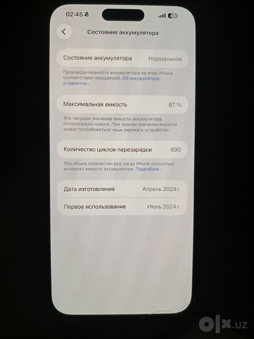 15 pro max sotaldi kar dak bor ayb yoq