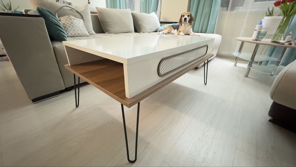 Холна маса Меламин в кремав цвят