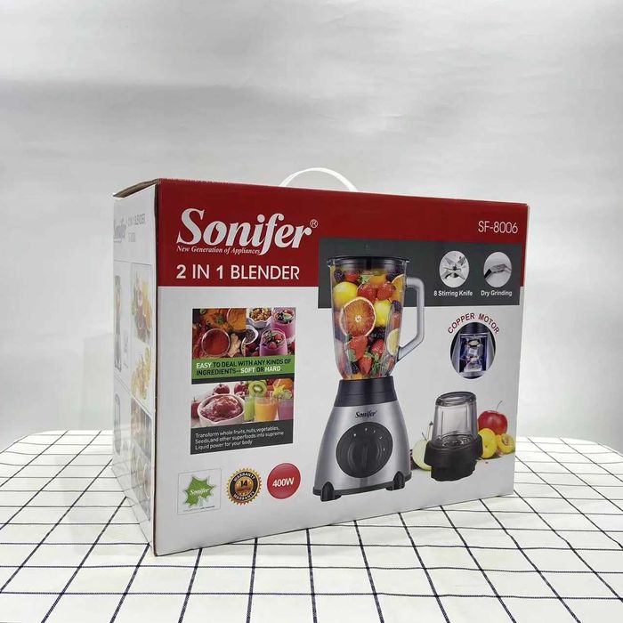 Sonifer 2в1 Новый стационарный Блендер кофемолка  blender sf-8006