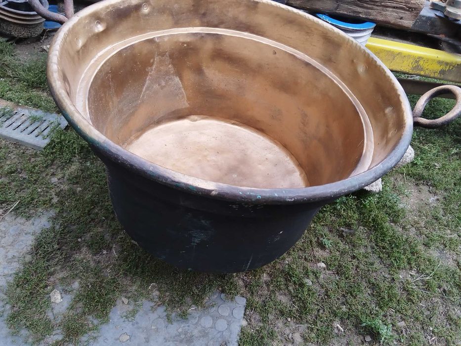 Ceaun căldare 80 l cupru pentru zacusca de legume