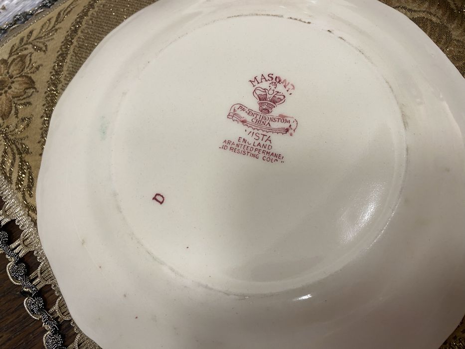 3 английски чинии Mason’s Vista Ironstone England 1950 г