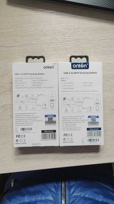 USB ONTEN US125 5-in-1 USB-A 3.0/ USB- C to HDTV 1080p