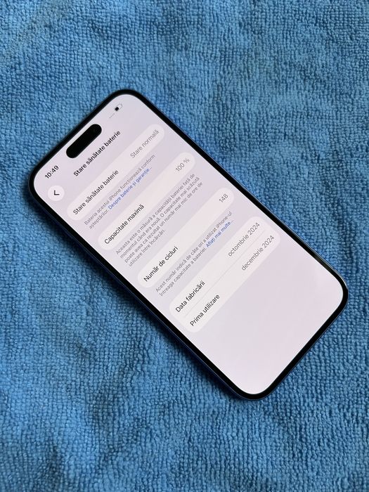 iPhone 16 128Gb 100Baterie 148Cicluri Impecabil Ultra marine