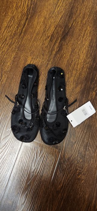 Балетки с пайетками и бисером