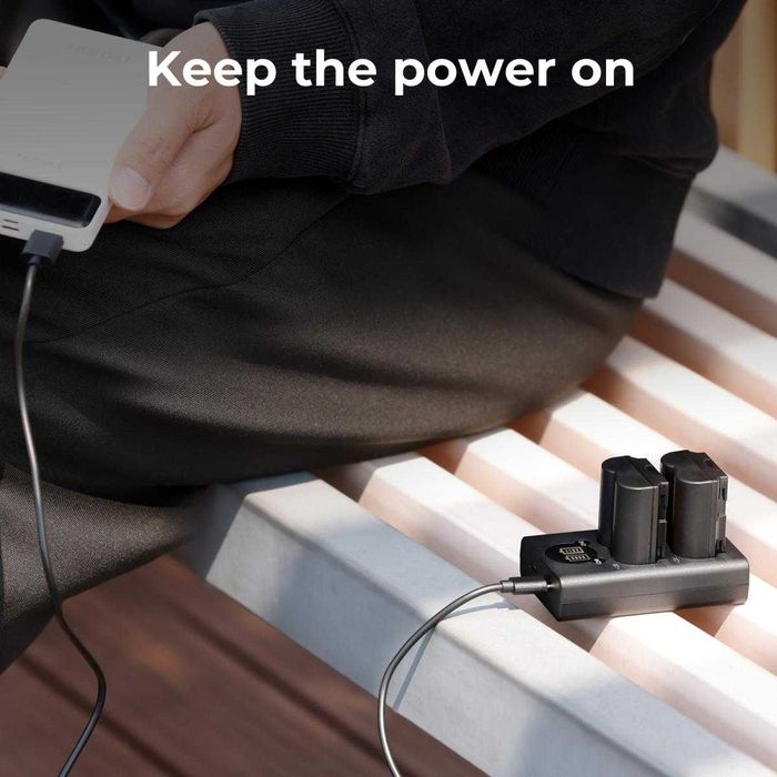 Комплект 2 батерии NP-W235 + зарядно K&F Concept